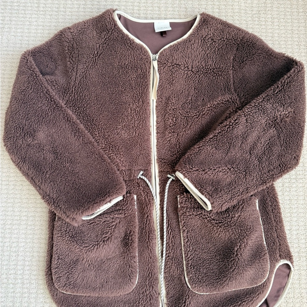Varley Brown Sherpa Jacket
